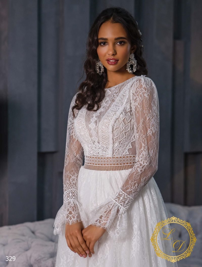 Robe De Mariée Bohème Dos Nu Blanche – Image 3
