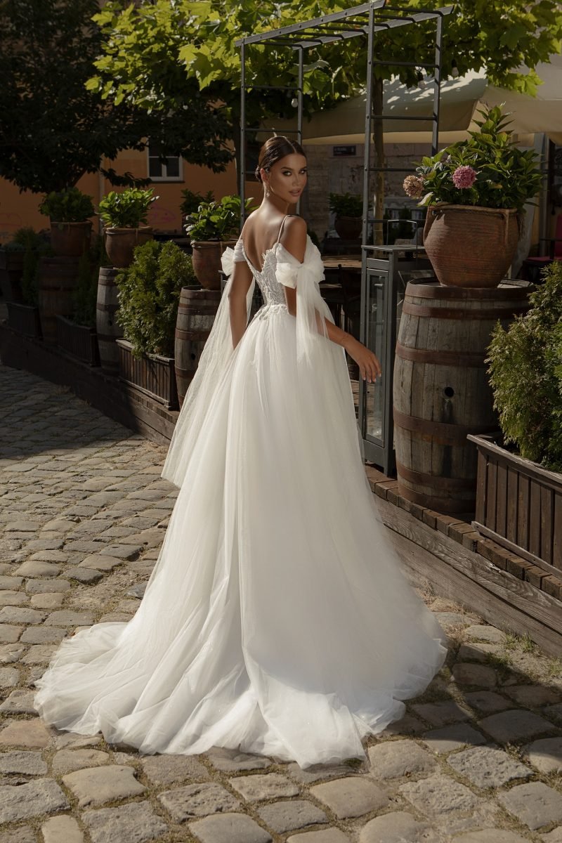 Robe De Mariée Bretelles Spaghettis – Image 2