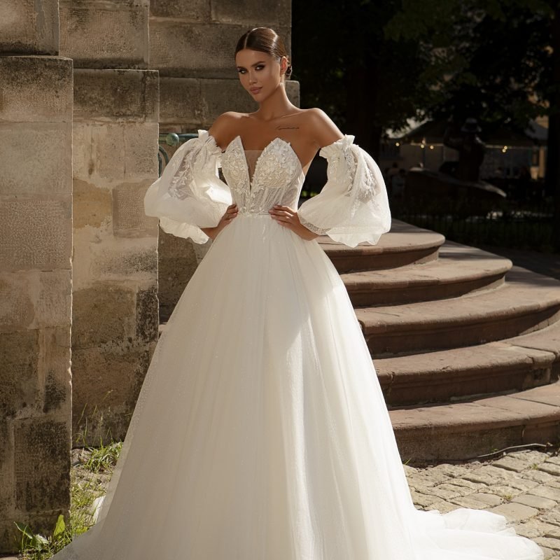 Robe De Mariée Dos Semi Nu Et A Laçage