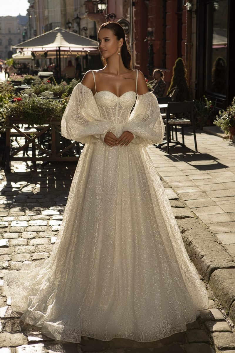 Robe De Mariée Princesse A Corset Scintillant