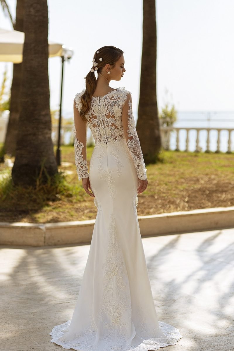 Robe De Mariée Romantique Blanche – Image 3