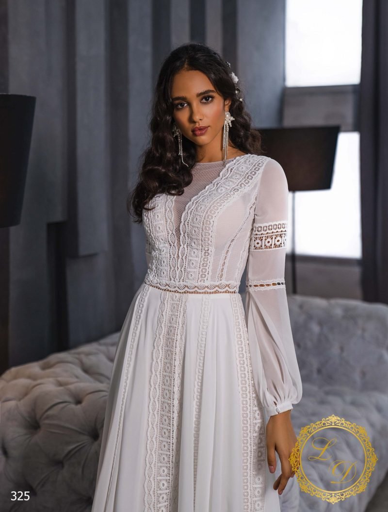 Robe De Mariée Simple Pour Mariage Civil – Image 2