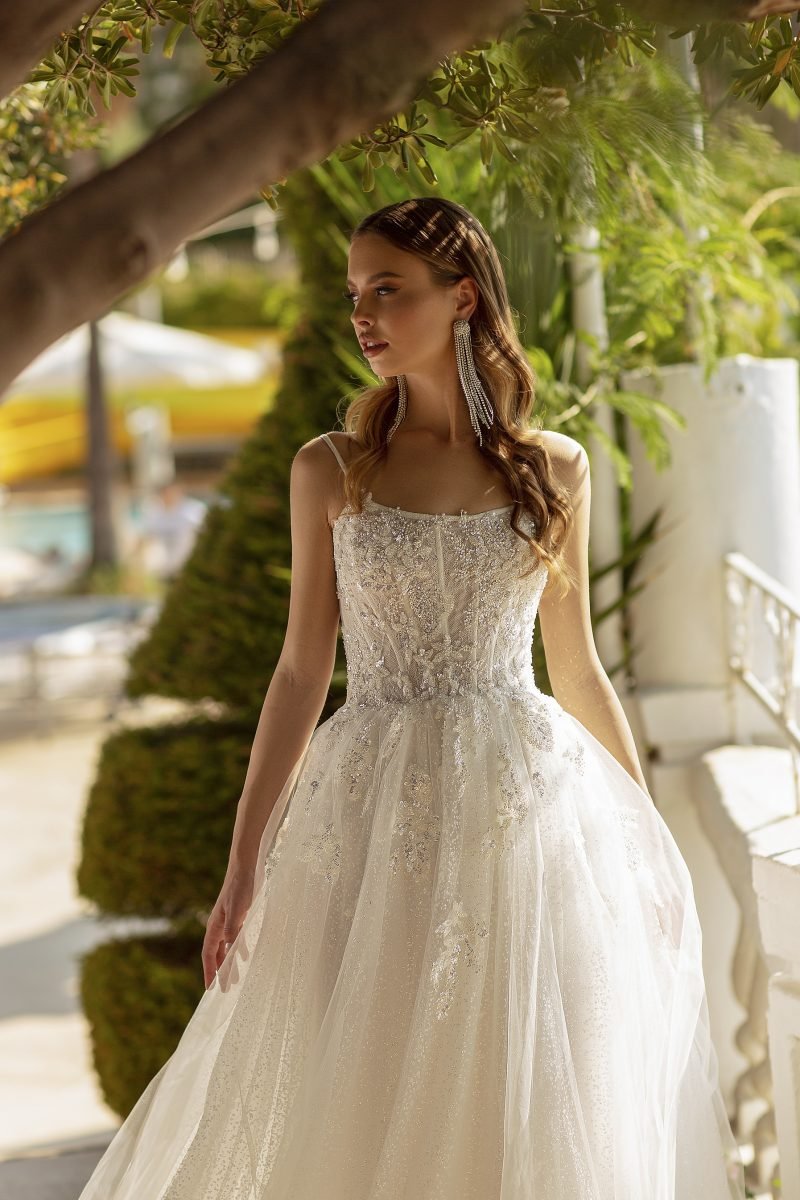 Robe De Mariée Princesse Bohème Blanche – Image 3