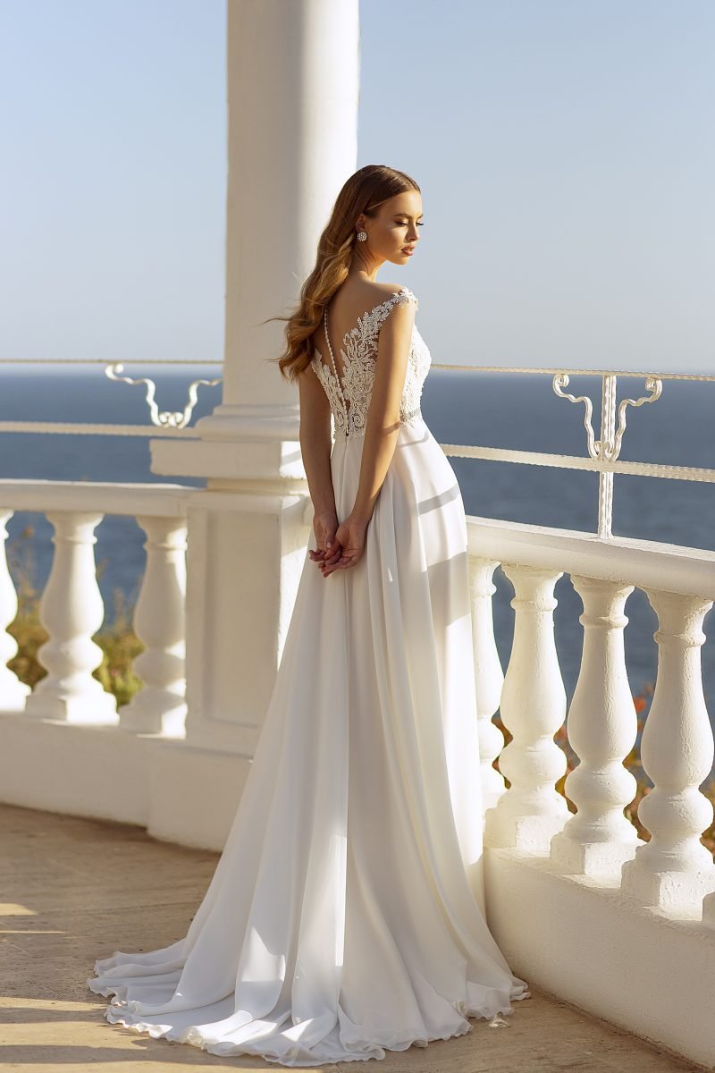 Robe De Mariée Grecque Blanche – Image 2