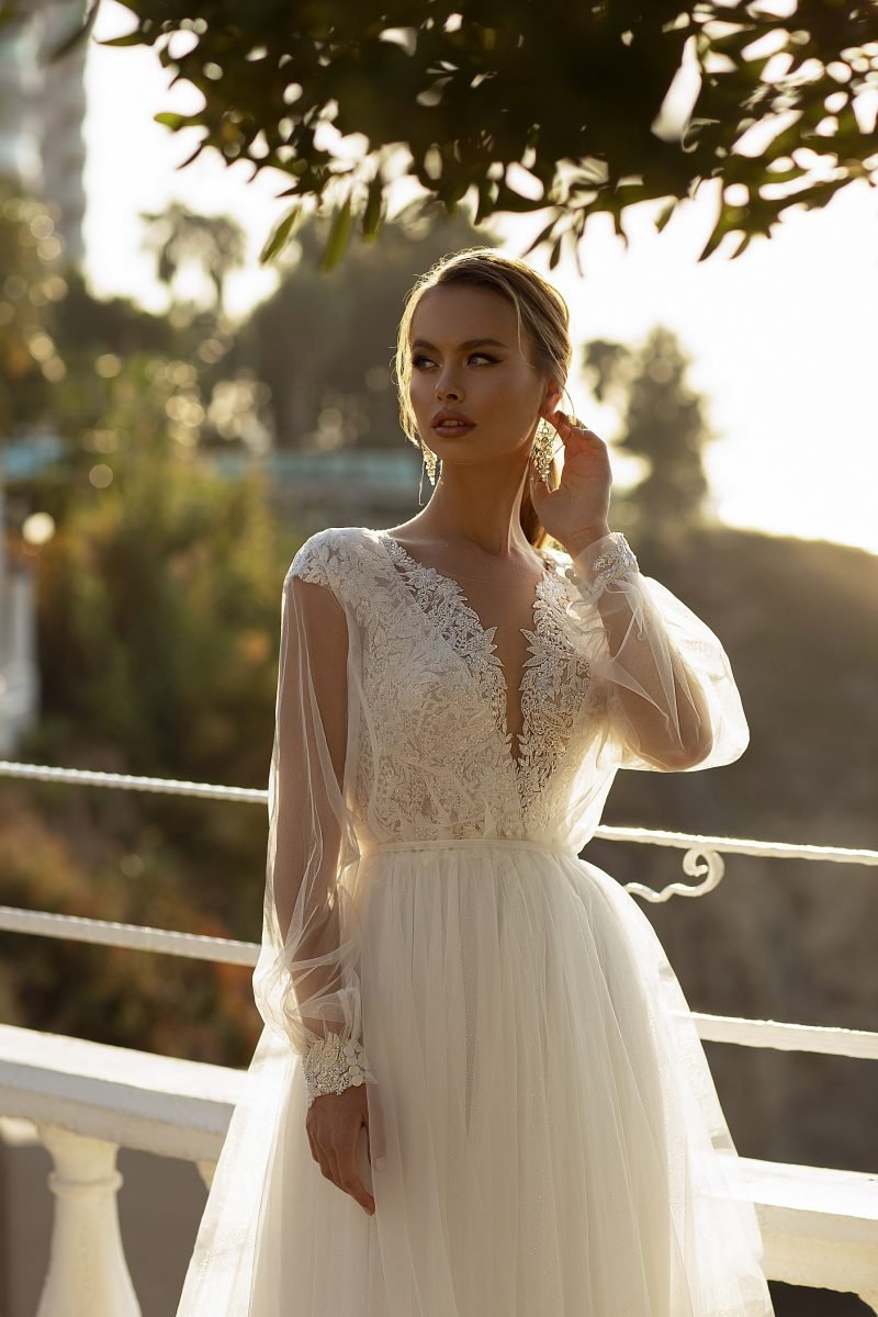 Robe De Mariée Champêtre Blanche – Image 3