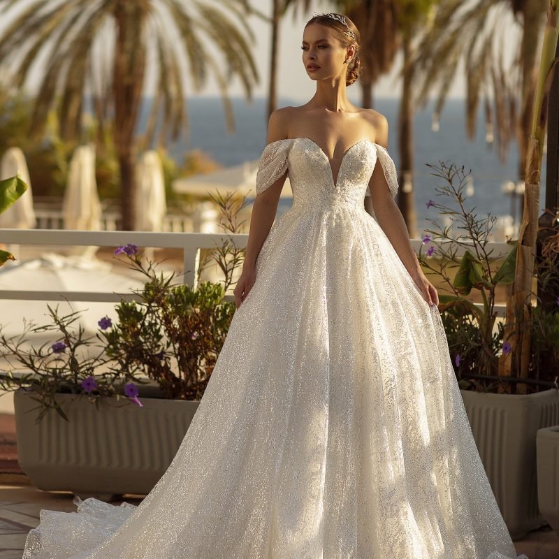 Robe De Mariée Princesse Col V Blanche