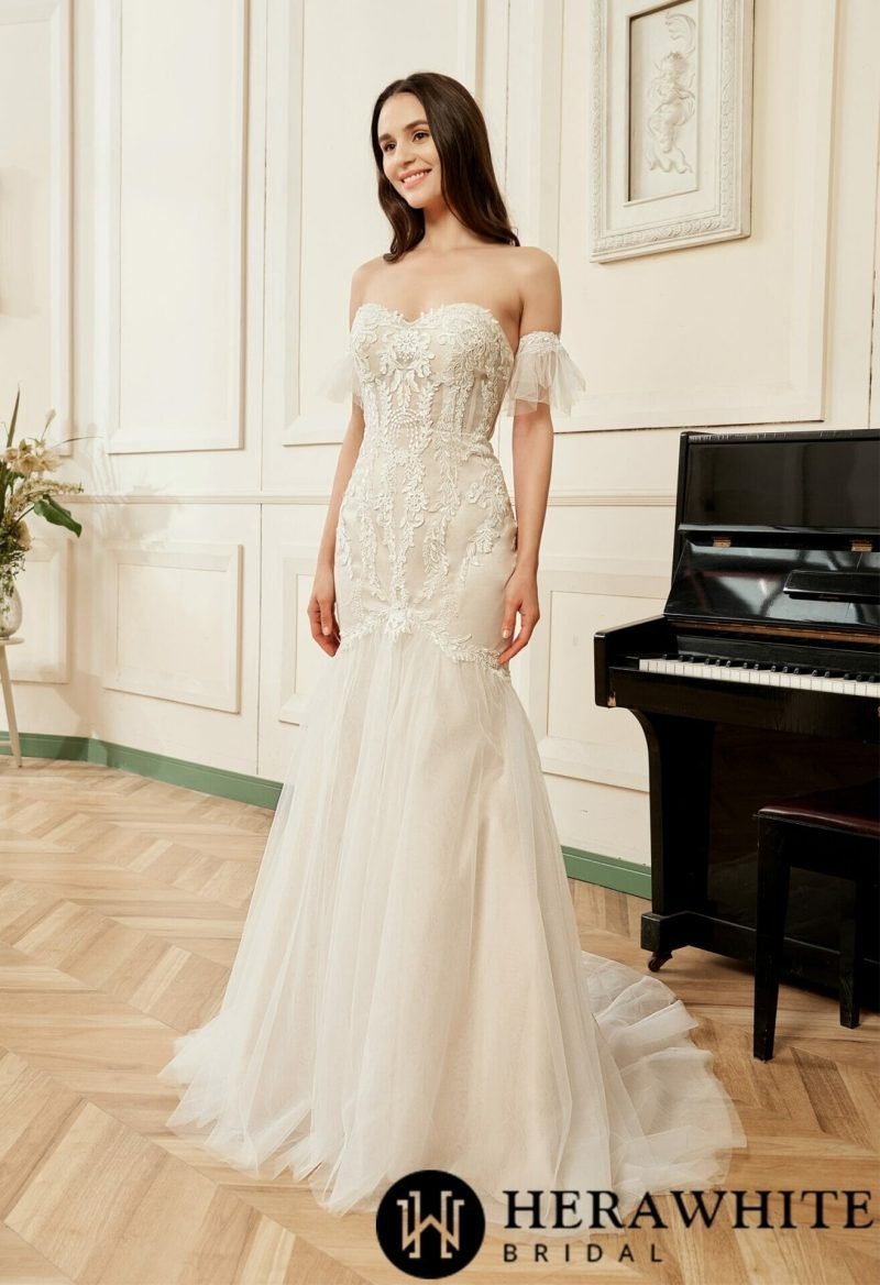 Robe De Mariage Sirène Tulle – Image 2
