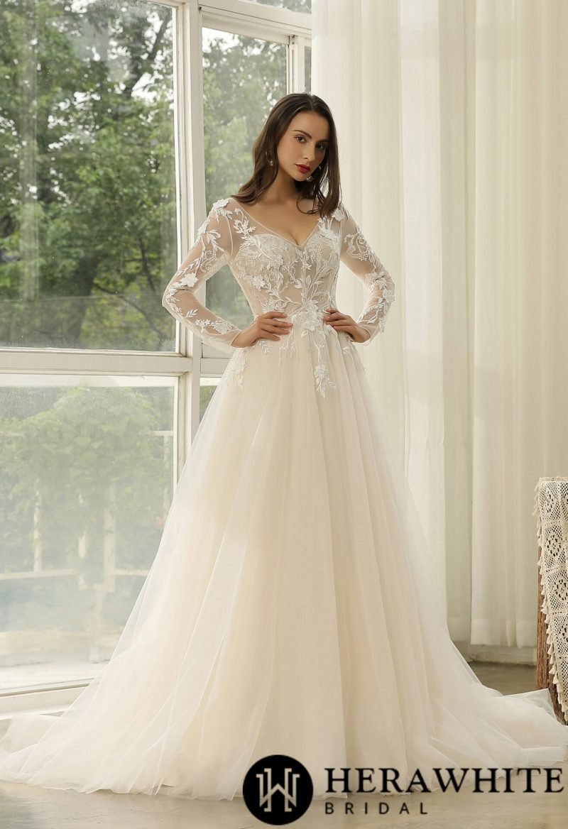 Robe De Mariée Manches Longues – Image 4