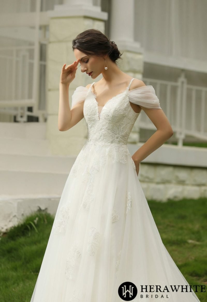 Robe De Mariée Romantique Florale – Image 6