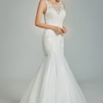 Robe De Sirène Formelle Avec Broderies