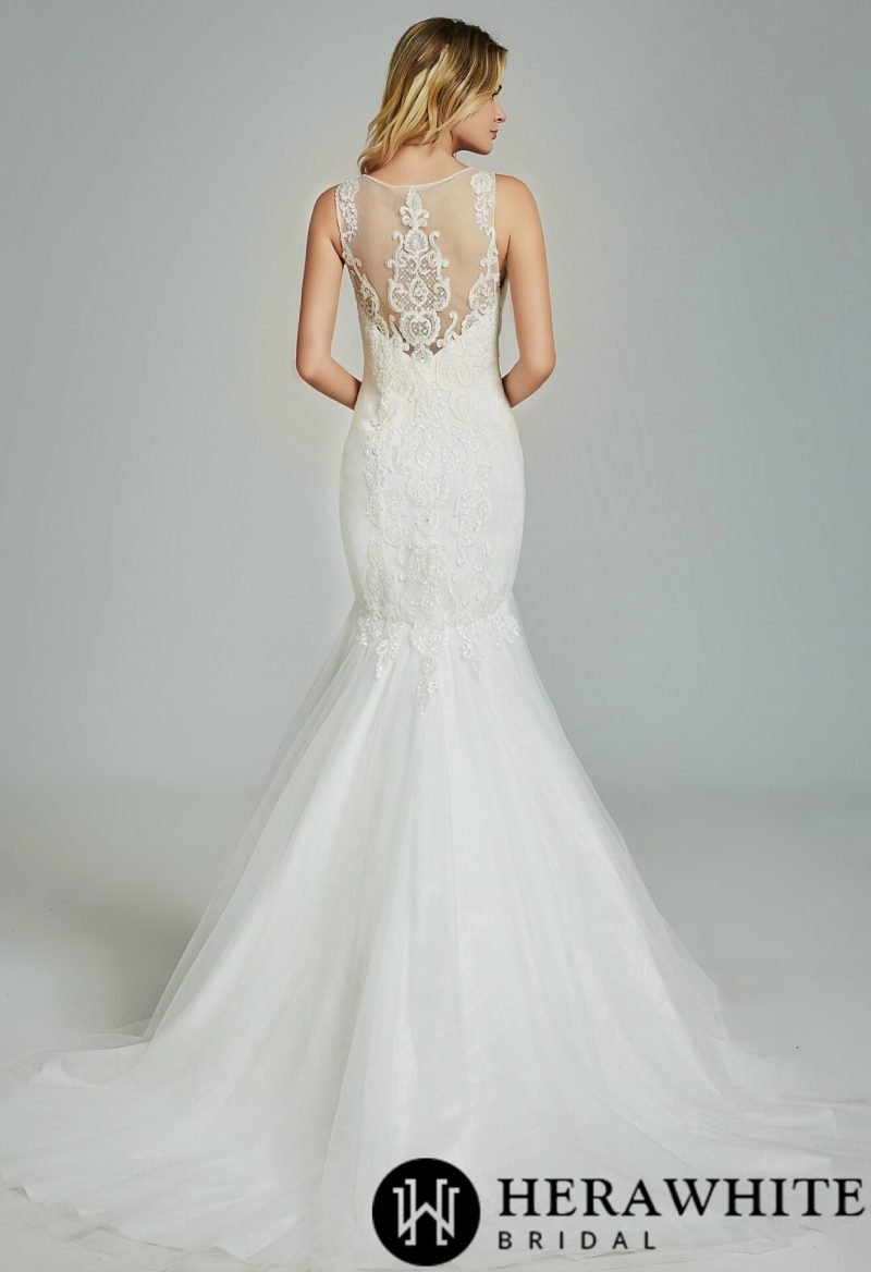 Robe De Sirène Formelle Avec Broderies – Image 3