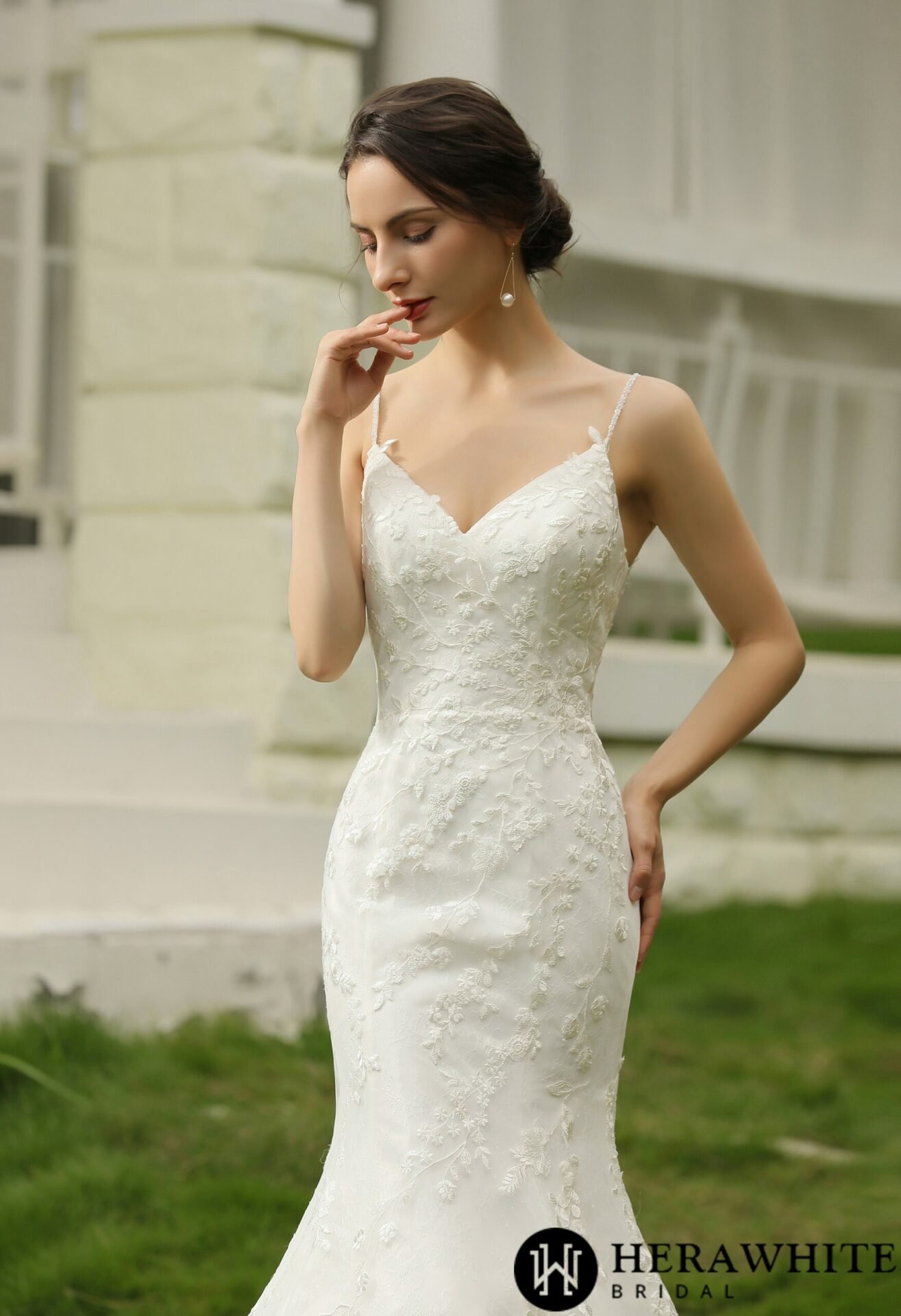 d3eeba3d8a scaled 1 | Robes de Mariée | Comtesse Mariage Robe de Mariée Sirène Dentelle – Image 3
