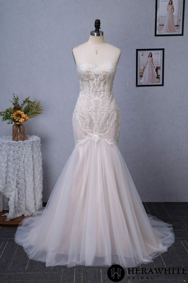Robe De Mariage Sirène Tulle – Image 6