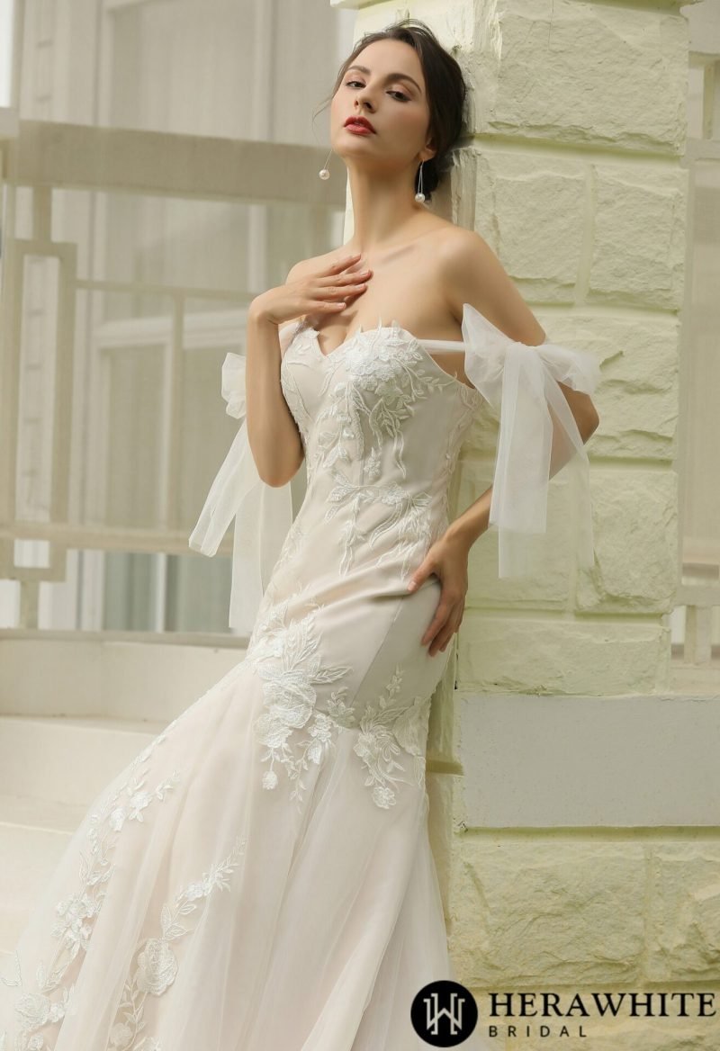 Robe de Mariée Sirène Dentelle – Image 4