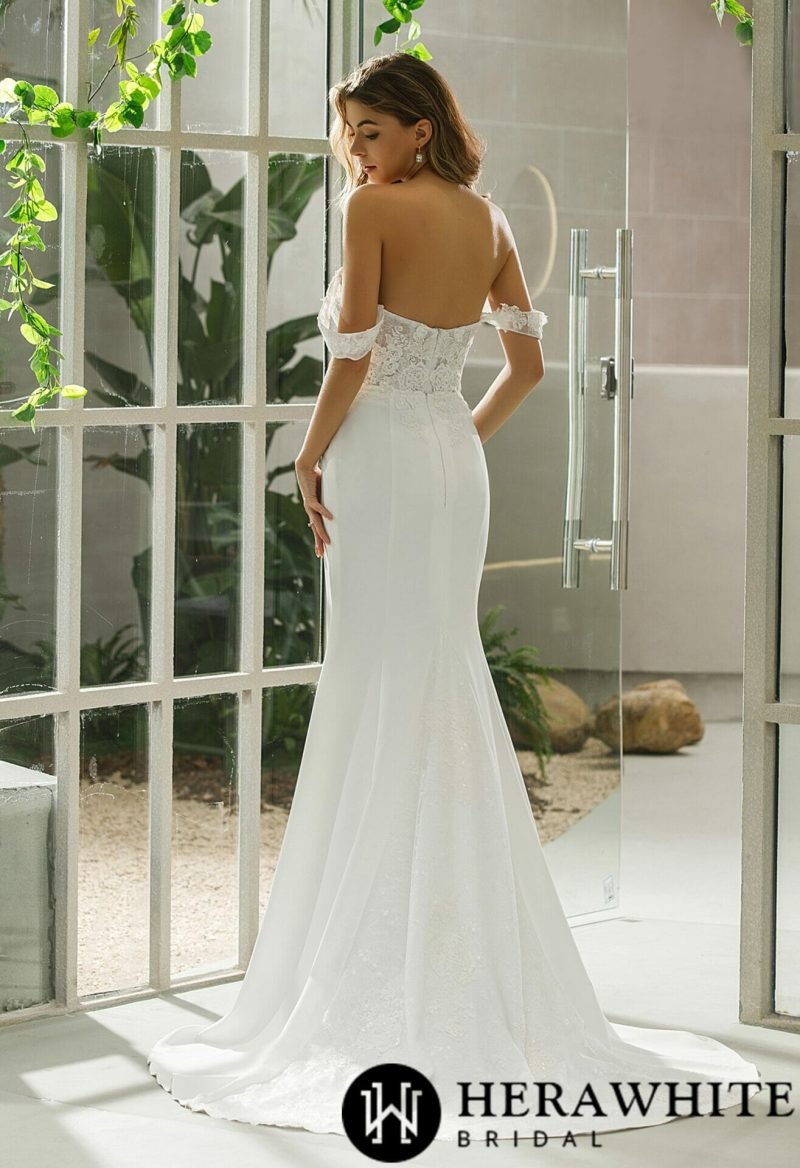Robe De Mariée Fourreau Bustier – Image 5