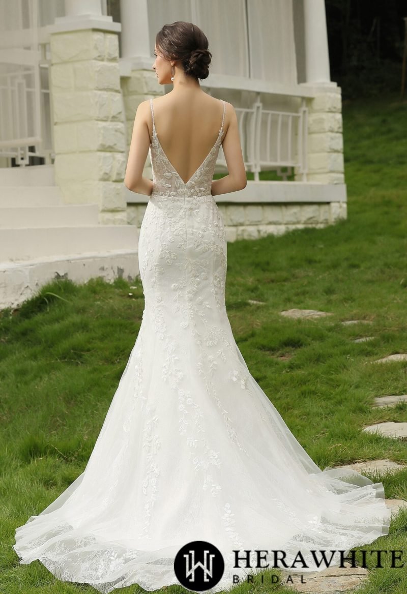 Robe de Mariée Sirène Dentelle – Image 7