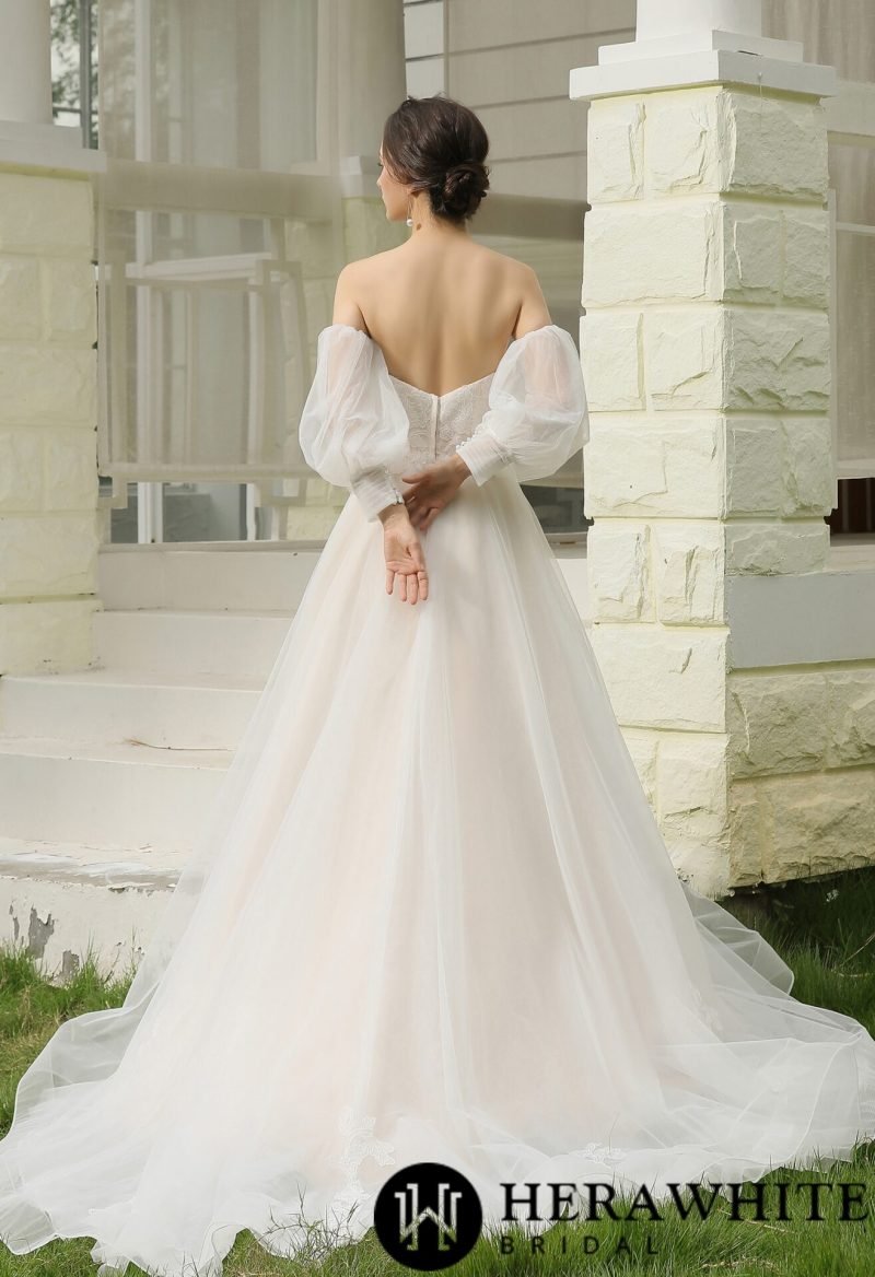 Robe de Mariée Bustier Brodé – Image 7