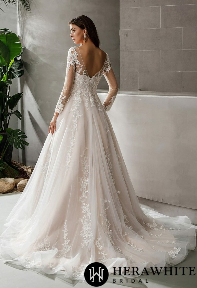 Robe De Mariée Manche Longue Princesse – Image 5