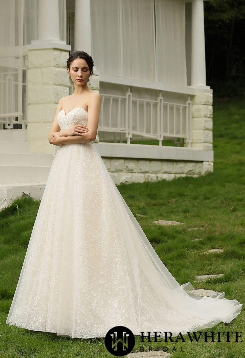 Robe De Mariée Princesse Bustier – Image 3