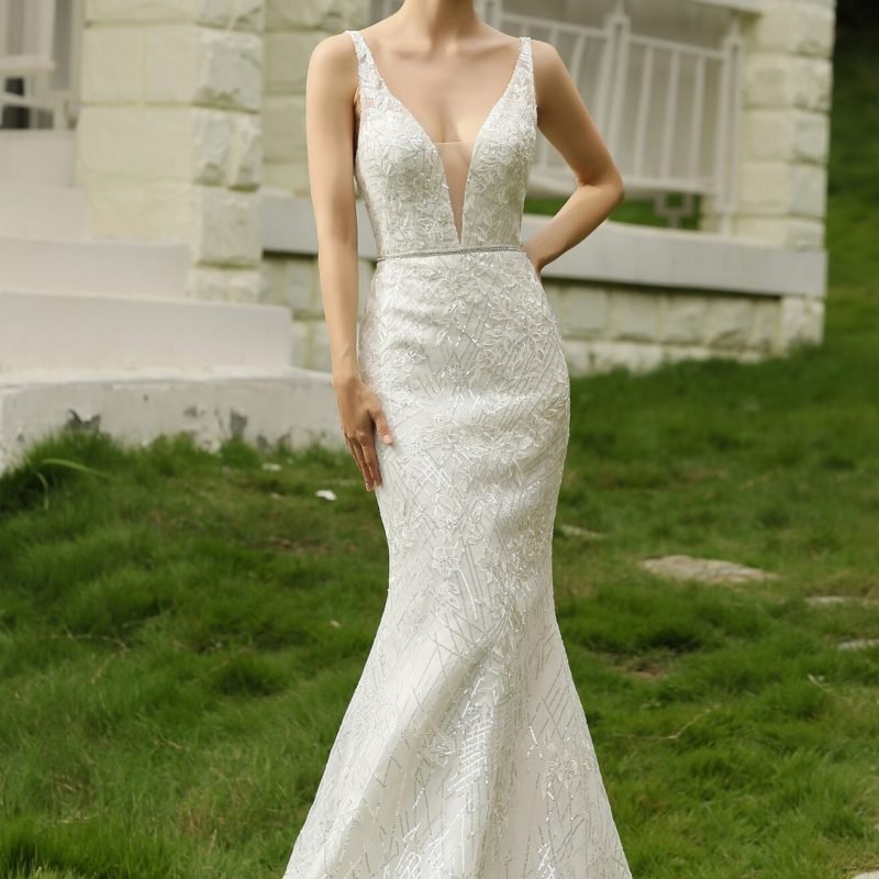 Robe De Mariée Sirène Pailleté