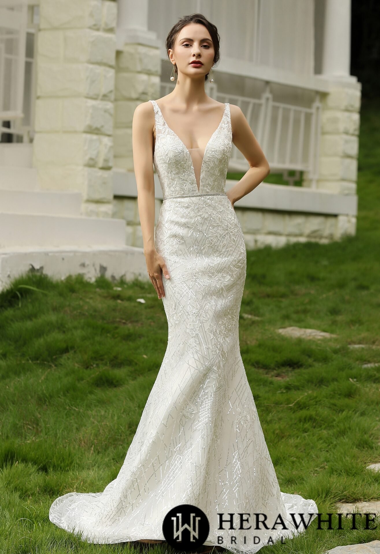 Robe De Mariée Sirène Pailleté