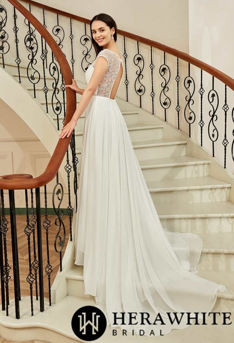 Robe De Mariée Fluide Dentelle – Image 5
