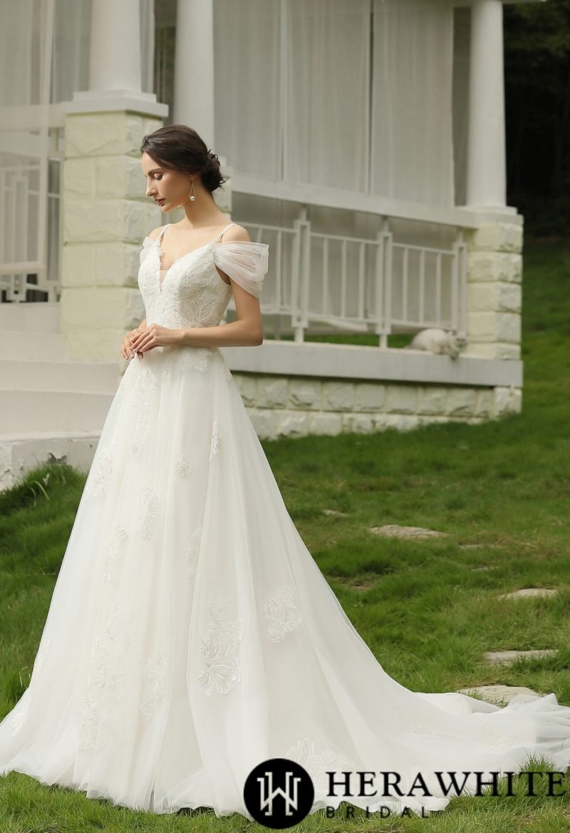 Robe De Mariée Romantique Florale – Image 4
