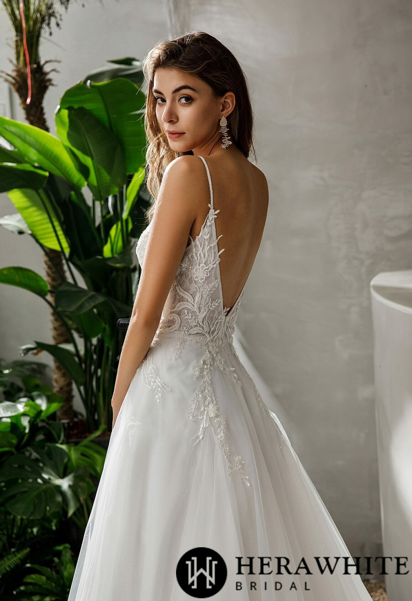 fc4dce9e46 | Robes de Mariée | Comtesse Mariage Robe De Mariée Florale Col V – Image 5