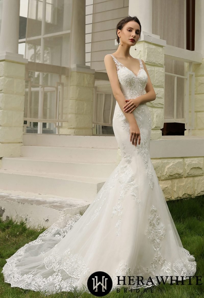 Robe de Mariée Sirène Dos Nu – Image 4