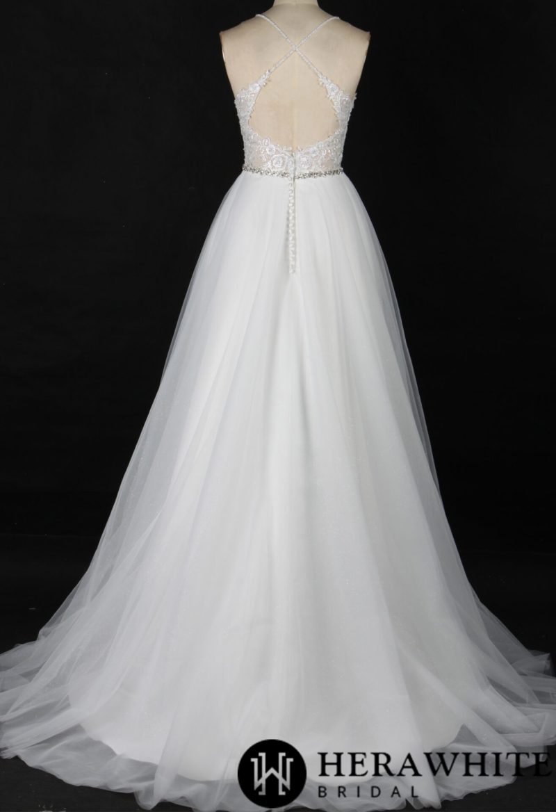 Robe De Mariée Romantique Brodée – Image 5