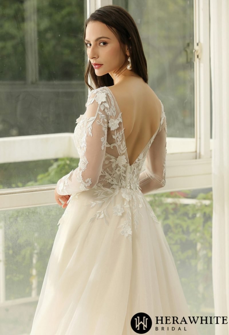 Robe De Mariée Manches Longues – Image 7