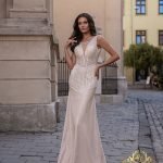 Robe De Mariée A Frange Perlée