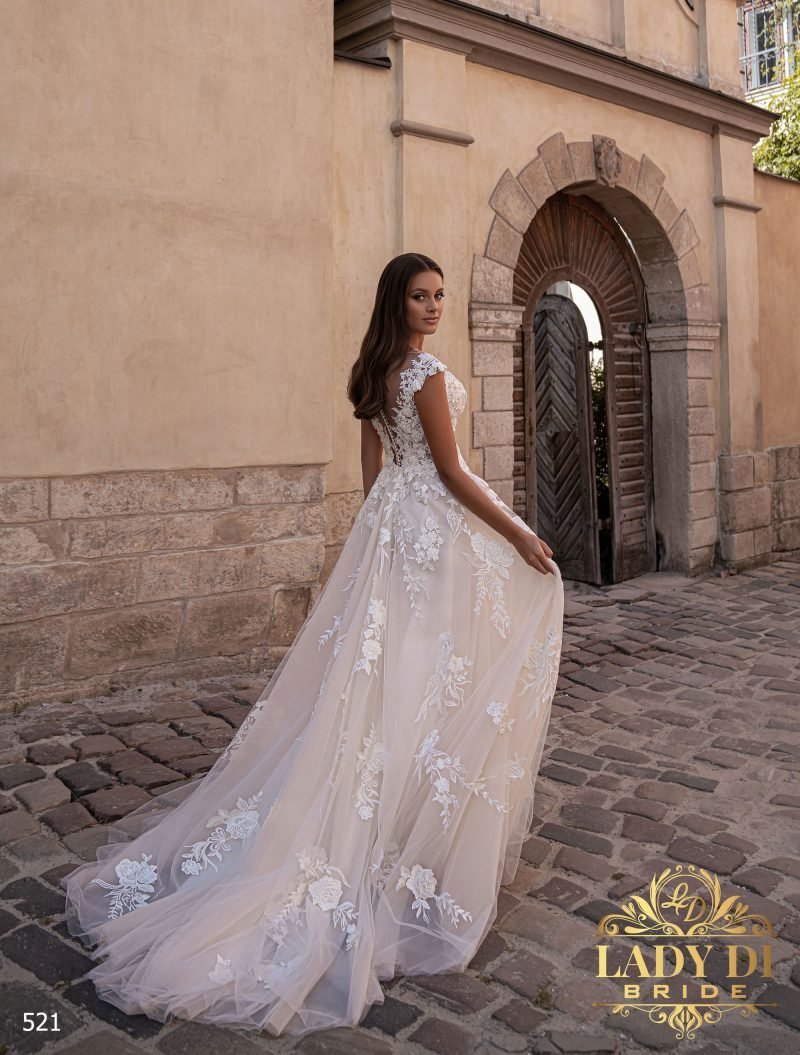 Robe De Mariée Champêtre Chic Blanche – Image 3