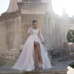 Robe De Mariée Fendue Jupe Tulle Blanche