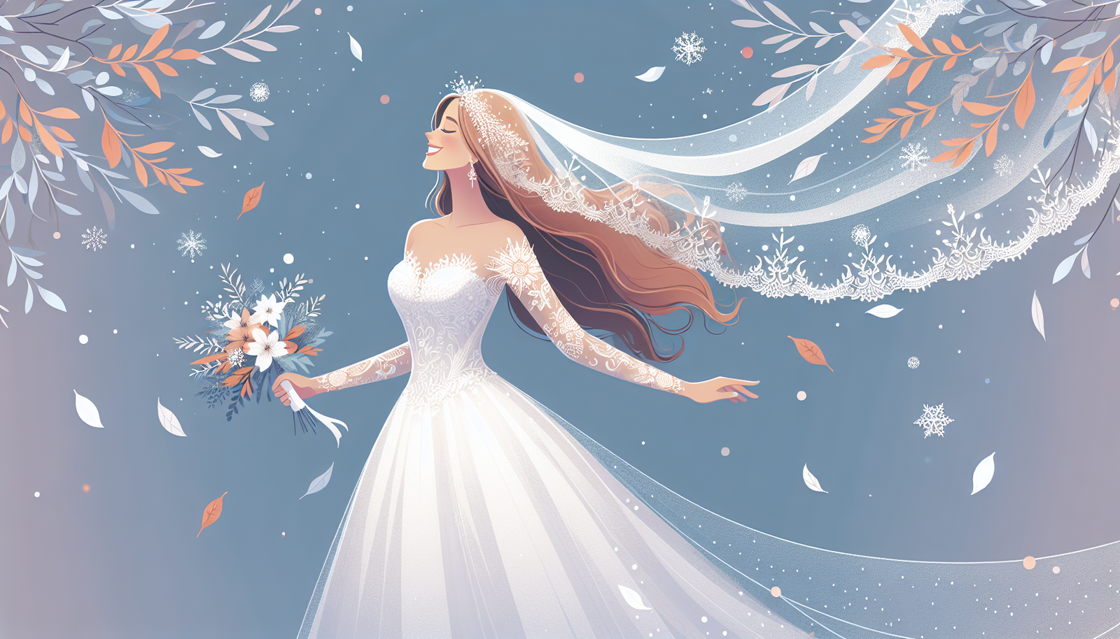 Mariage d'hiver : comment choisir sa robe de mariée ?