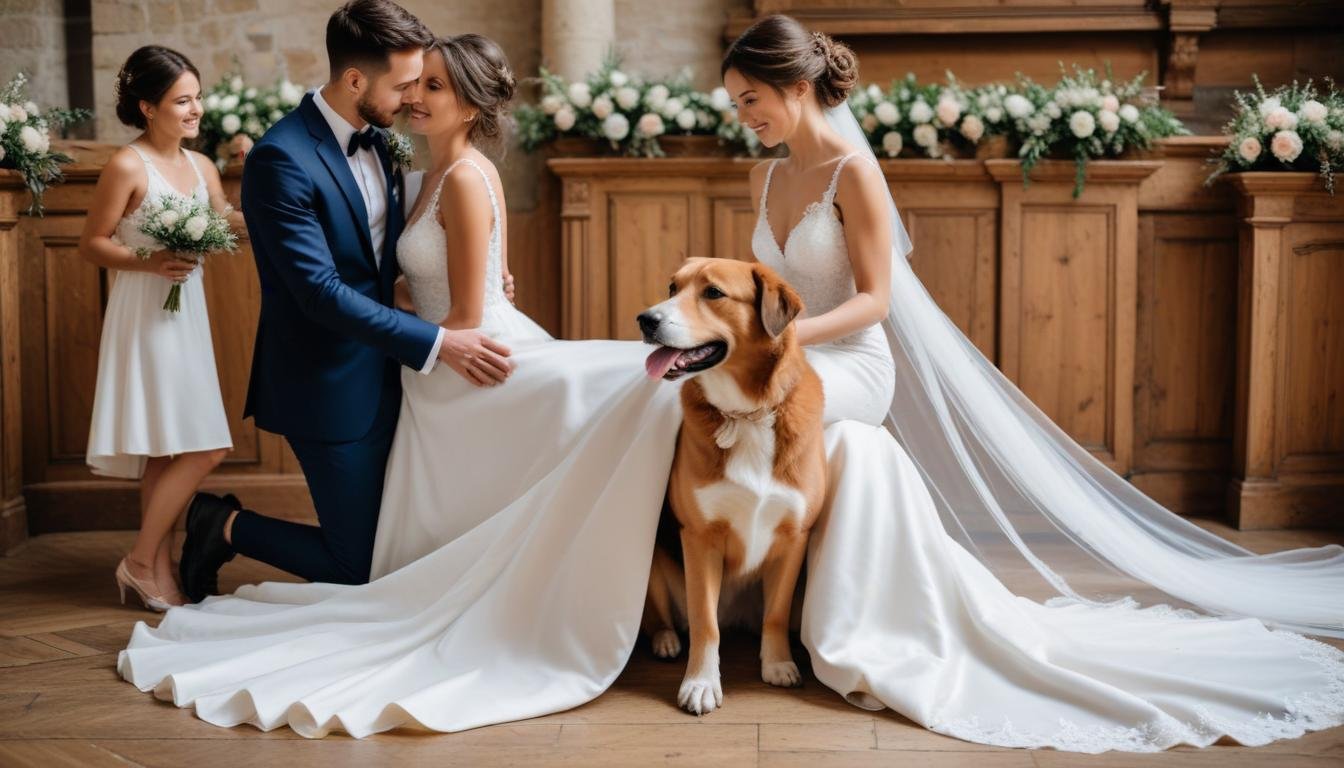 comment integrer votre animal de compagnie a votre mariage freepik 202505180817 | Robes de Mariée | Comtesse Mariage Comment intégrer votre animal de compagnie à votre mariage