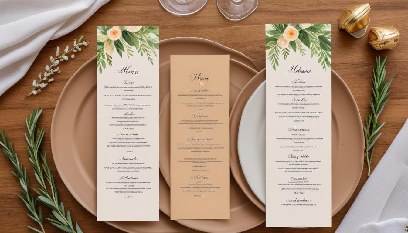 Idées de menus de mariage végétarien