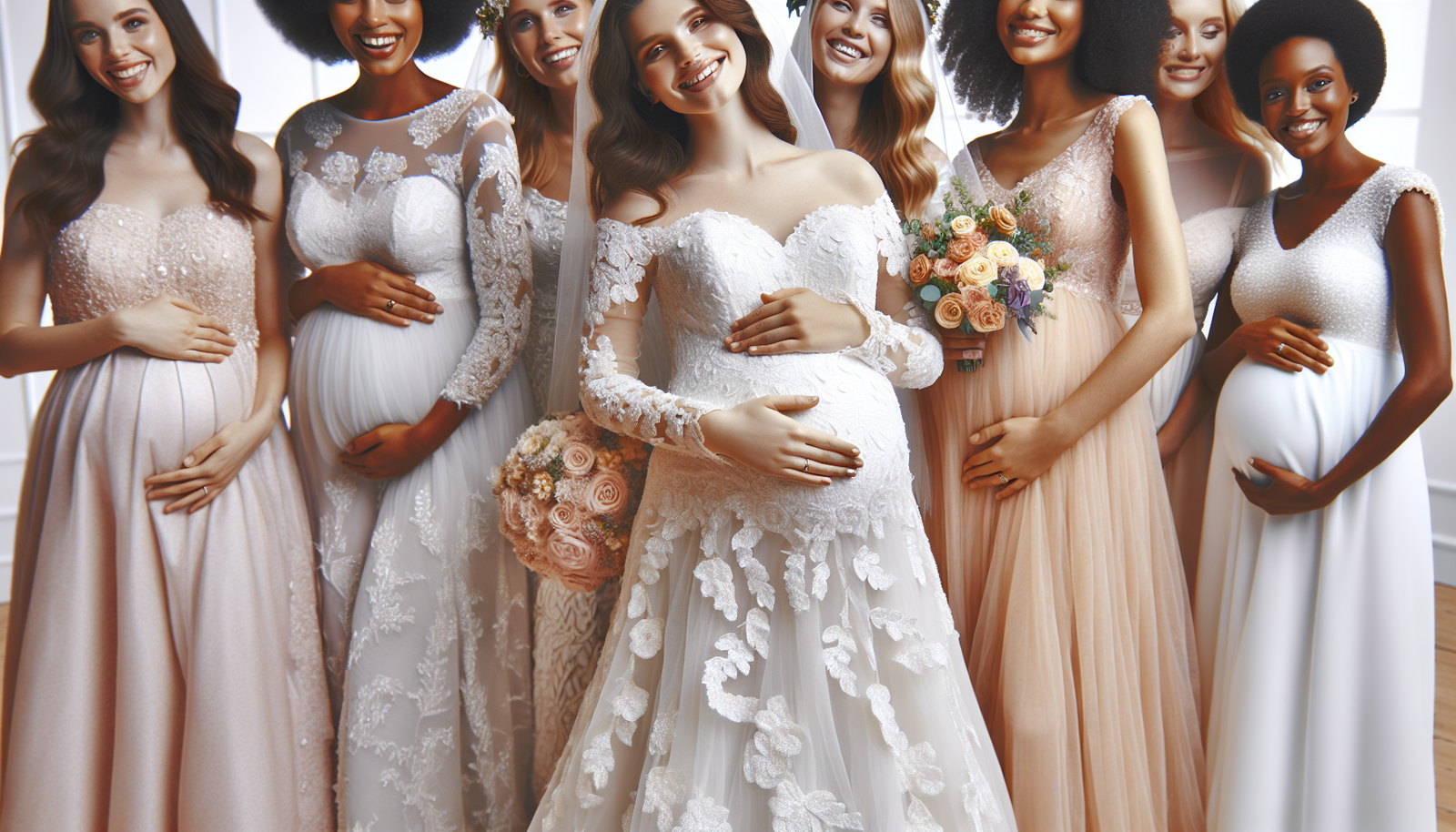 Les plus belles robes de mariée pour les femmes enceintes