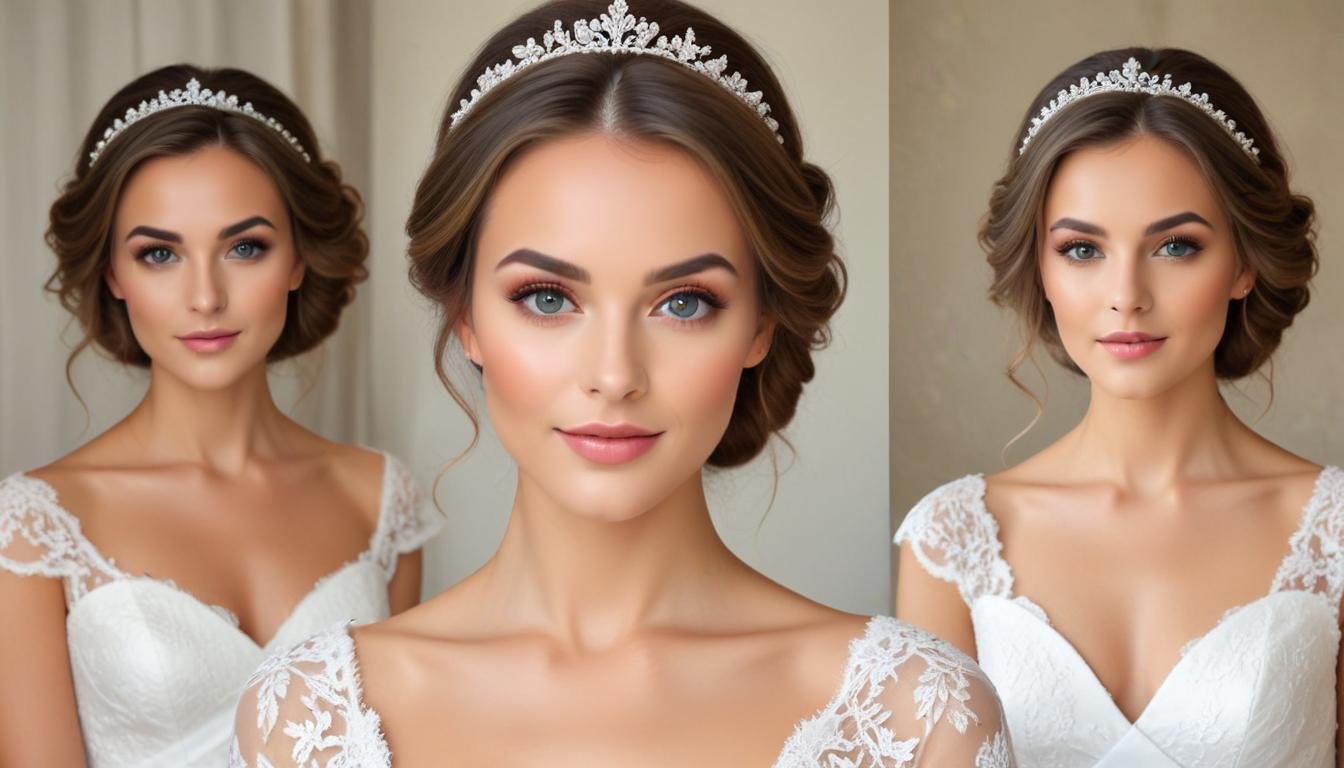 les secrets dun maquillage de mariee naturel et longue tenue freepik 202505162058 | Robes de Mariée | Comtesse Mariage Les secrets d’un maquillage de mariée naturel et longue tenue