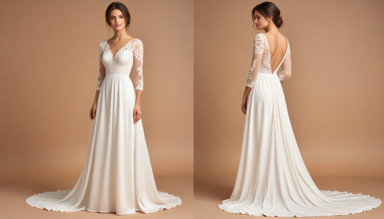 robe de mariee avec manches elegance et confort freepik 202505181127 | Robes de Mariée | Comtesse Mariage Robe de mariée avec manches : élégance et confort