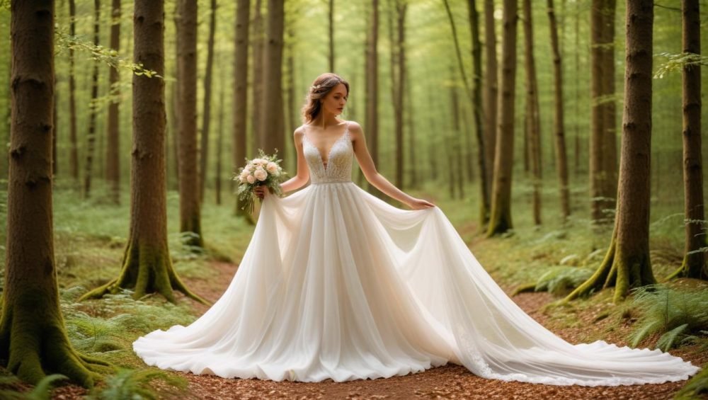 shooting mariage en foret inspirations feeriques freepik 202505211544 | Robes de Mariée | Comtesse Mariage